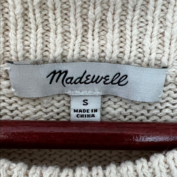 Madewell Cream and Soft Yellow Ombre Knit Style #AM300 Cropped Top Size S - Picture 3 of 16